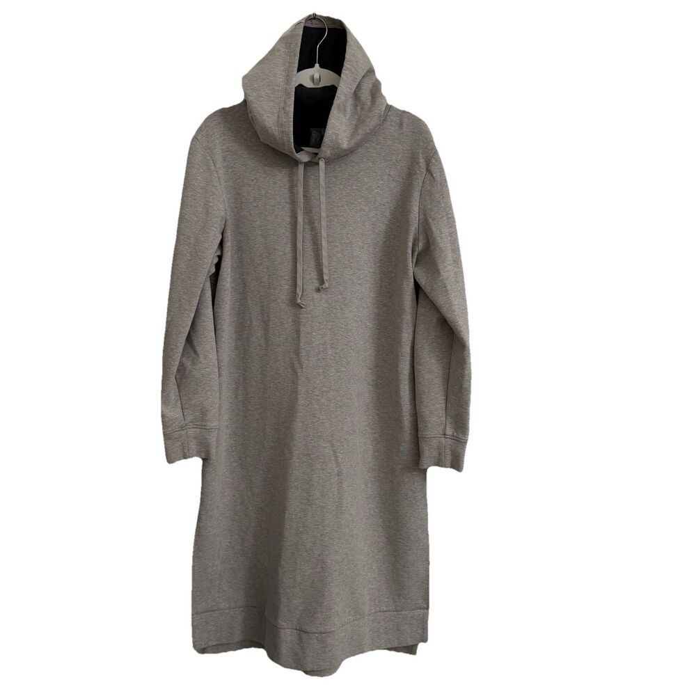 Sweaty Betty Hoodie Dress Womens 12 Gray Pullover Midi Lounge Sweatshirt Pockets
